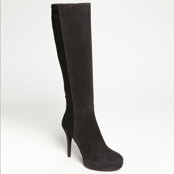 Stuart Weitzman Skyline Suede Heeled boot - Grey - Picture 5 of 6